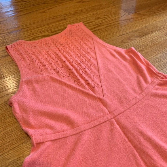 Trina Turk Roxanna Pointelle Knit Fit Flare Dress - Picture 7 of 9